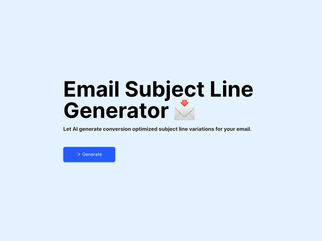 email subject line generator.