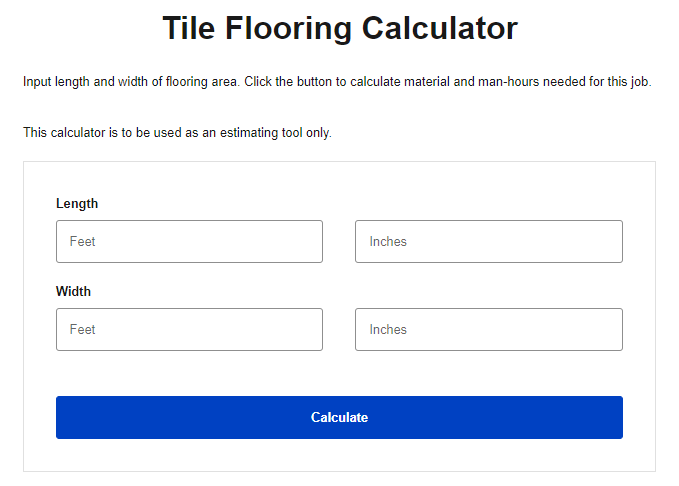 flooring calculator.