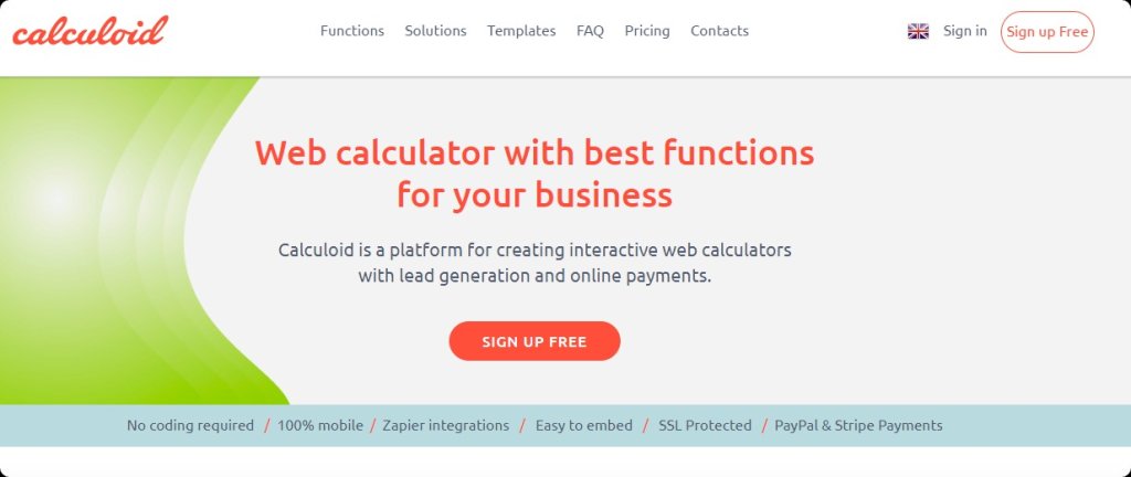 best online calculator builder.