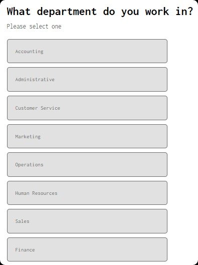 employee satisfaction survey MCQs.