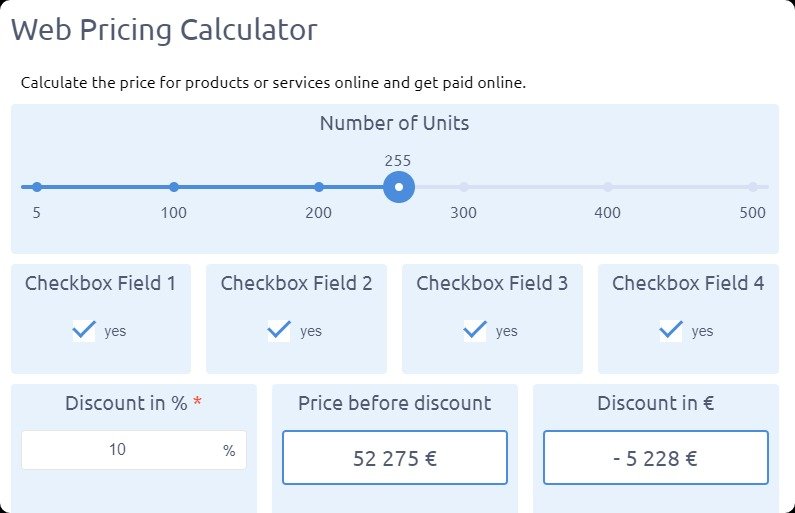 Online calculator