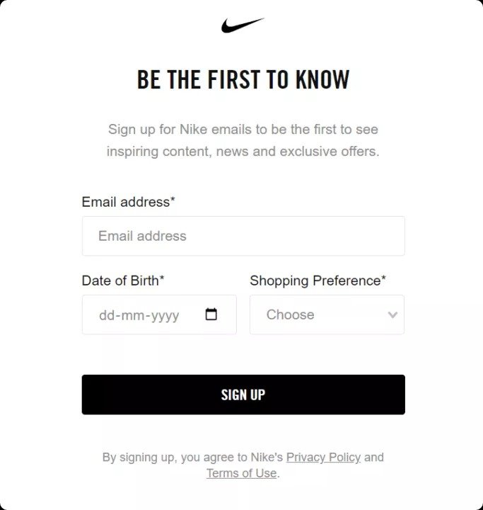 Create a Newsletter Sign Up Form.