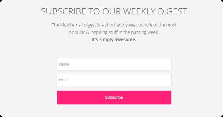 Create a Newsletter Sign Up Form.