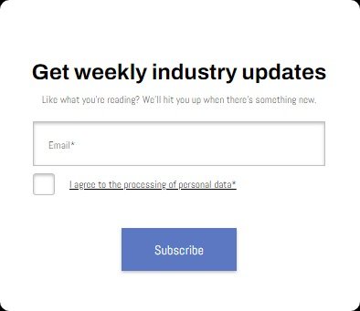 Create a Newsletter Sign Up Form.