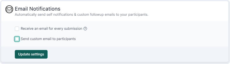 automated emails.