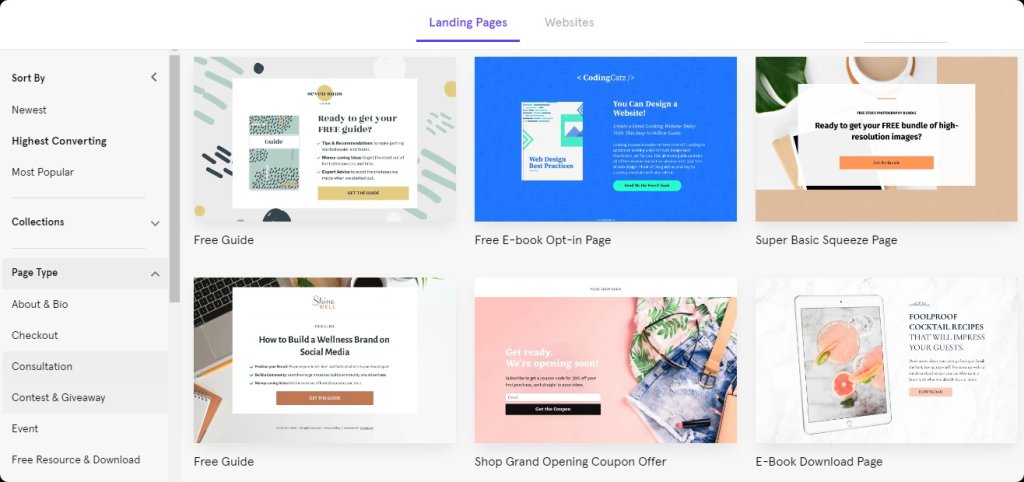 leadpages sales funnel templates.