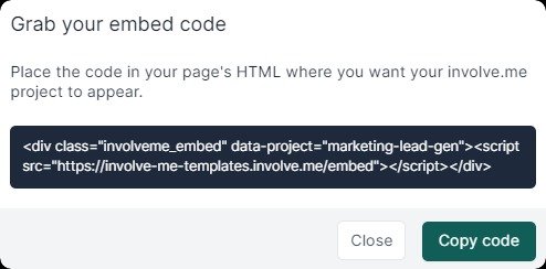 embed code.