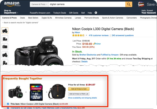 Amazon Frequently Bought.