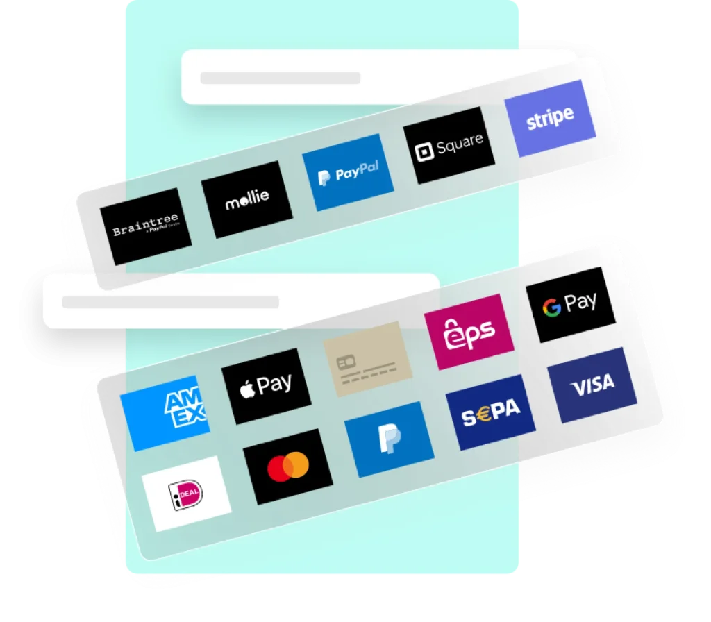 accept payments with product finder.