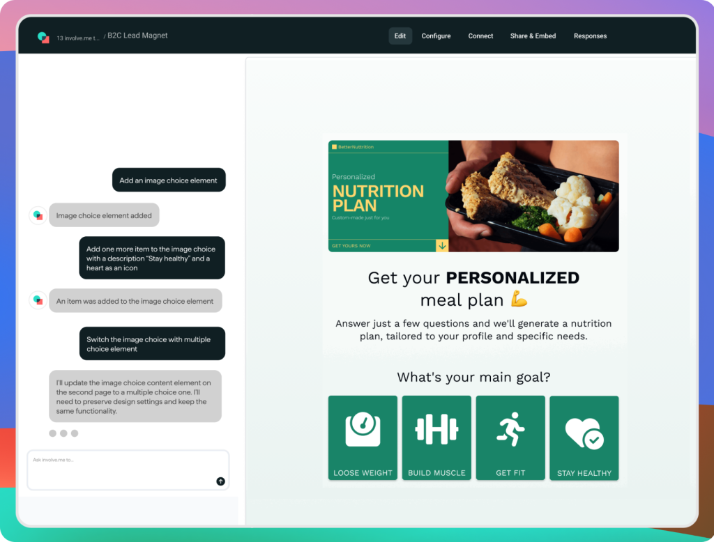 Create Funnels with AI Agent.