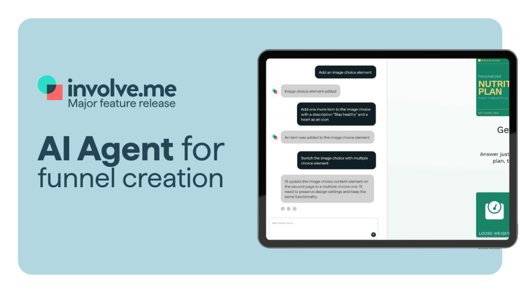 involve.me AI Agent press release.