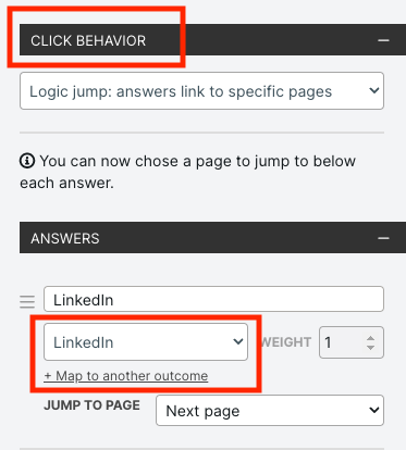 click behavior.