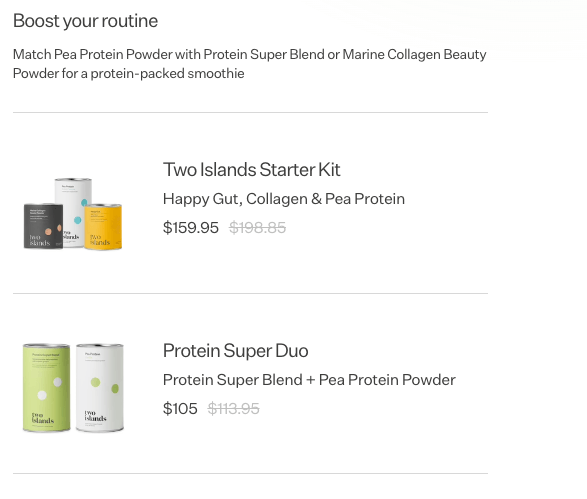 two island product bundles.