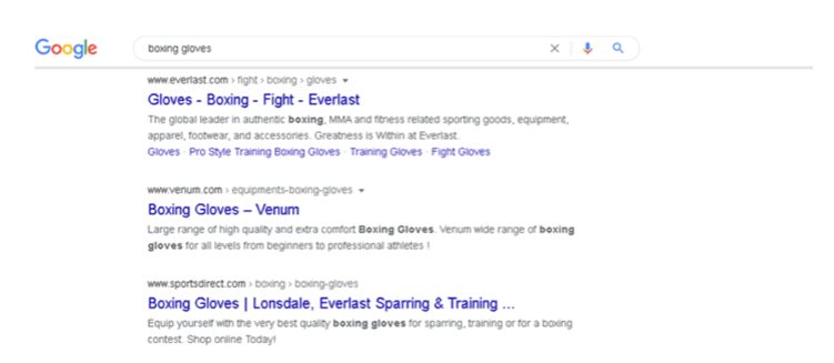 boxing gloves search.