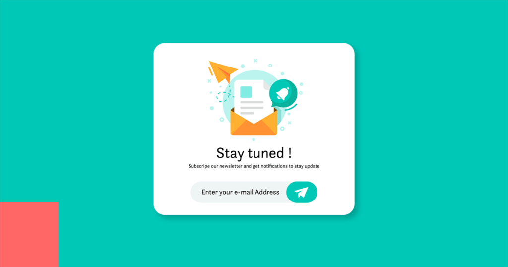 stay tuned email template.