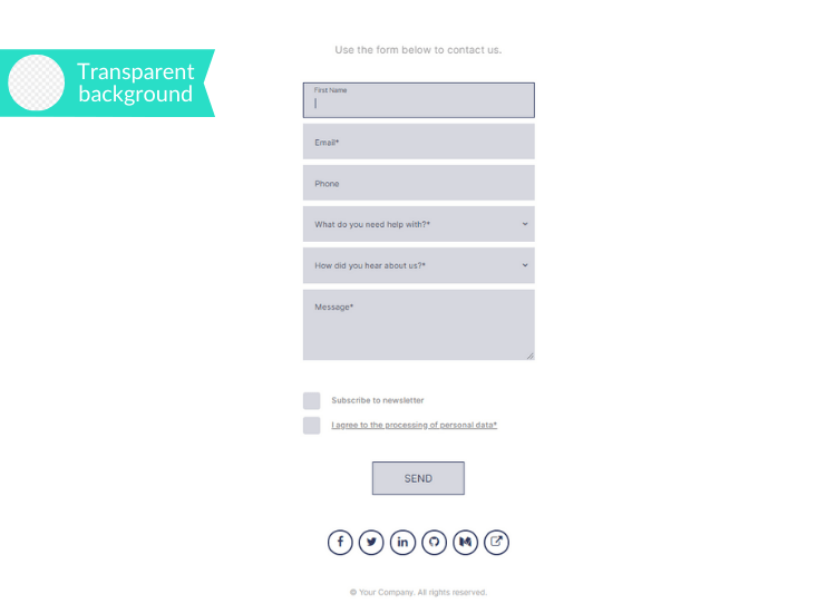 Looking Sharp Contact Form Embed.