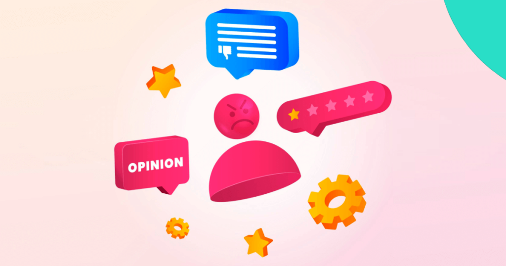 feedback icons.