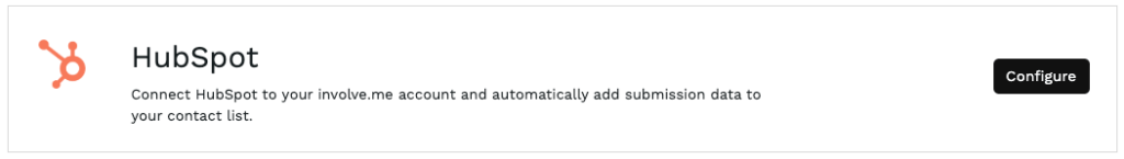 HubSpot configuration.