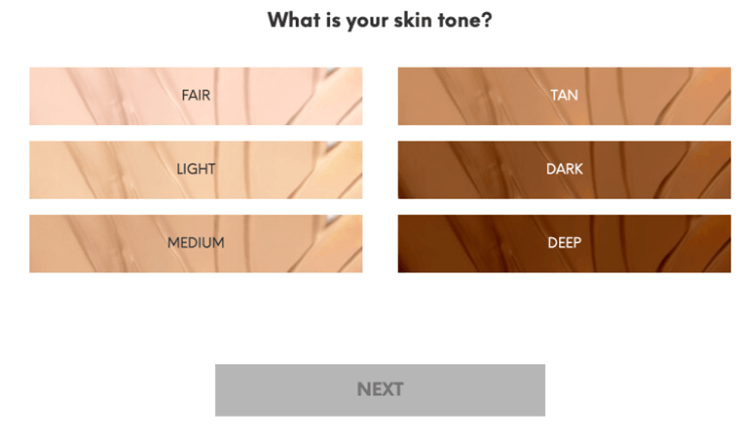 skin tone question.