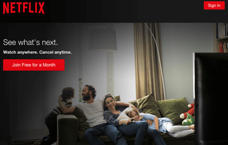 Neflix CTA.