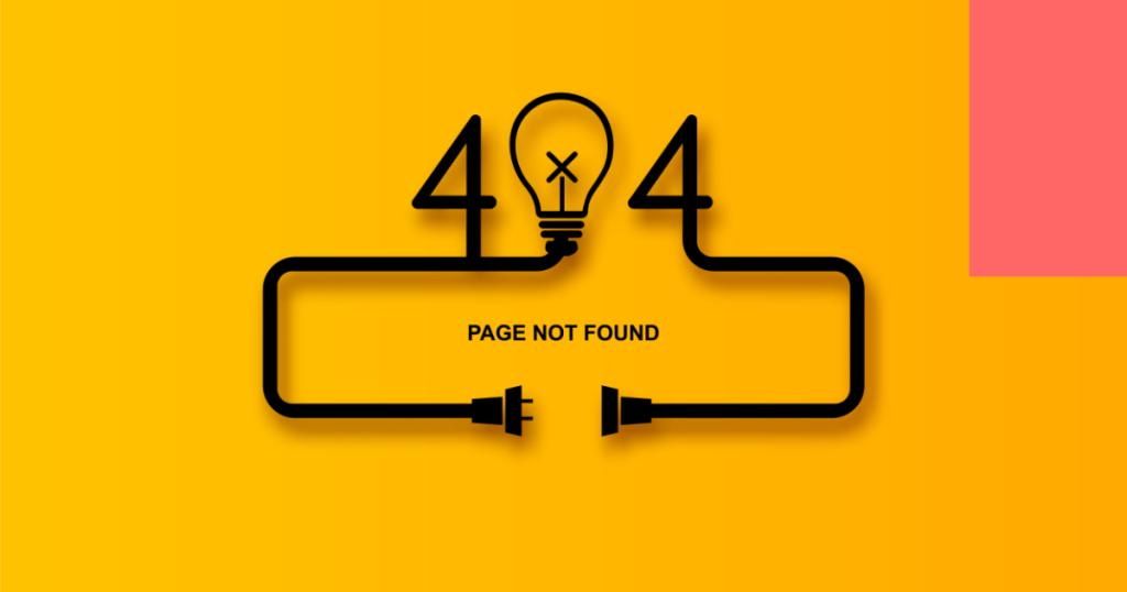 404 page not found illustration.