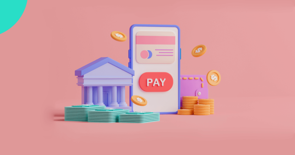 payment page mobile illustration.