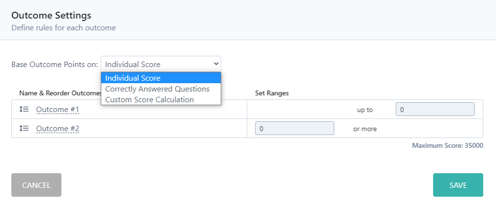 3 ways to set up your scores in the editor.