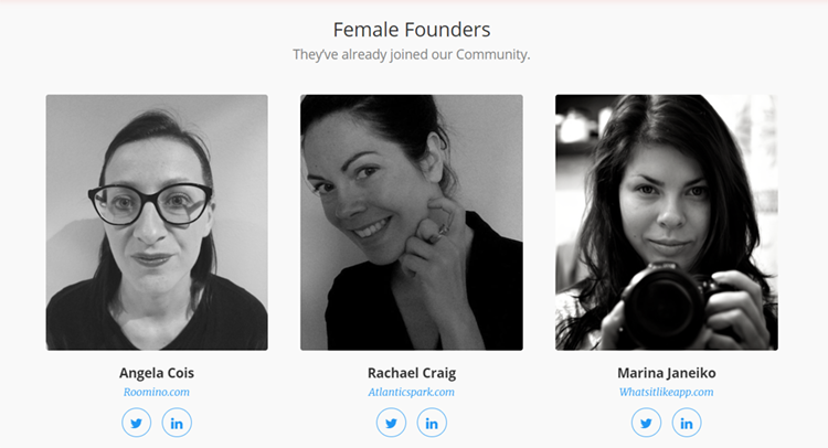 female founders.