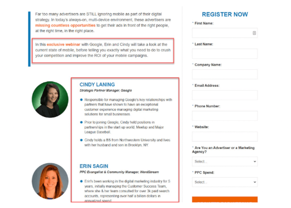 Webinar Landing Page 101: How to Convert More Visitors into Email Leads.