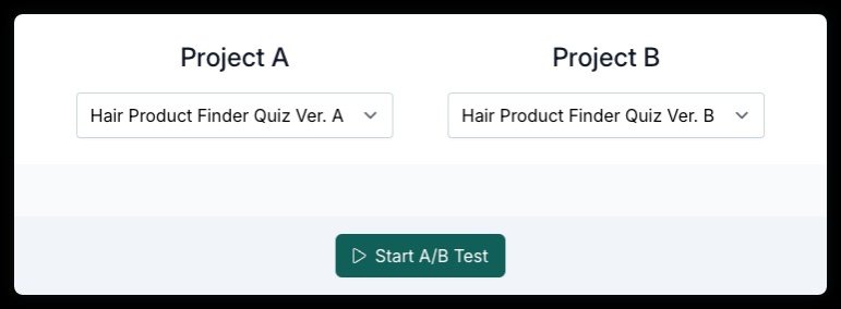 AB testing.