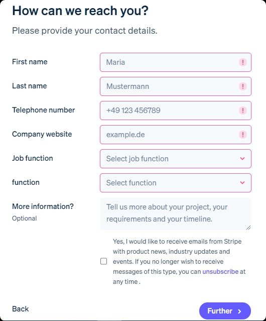 Examples of Outstanding "Contact Us" Forms.