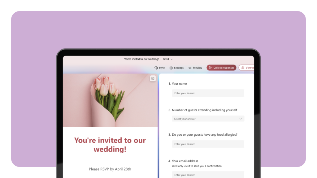 How to Create Google RSVP Forms.