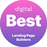 digital.com badge for best landing pager builders.