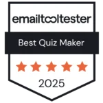 emailtooltester best quiz maker badge 2025.
