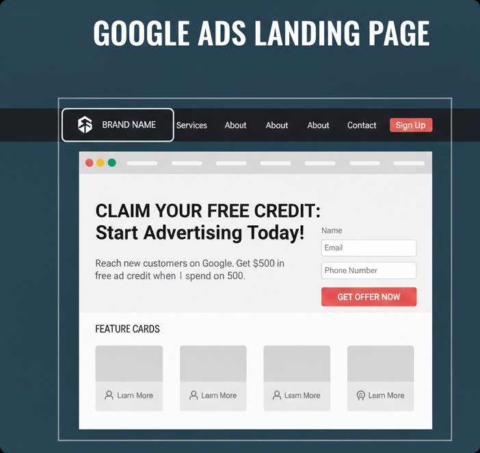 Google Ads Landing Page.