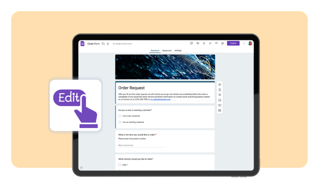 How to Edit a Google Form.