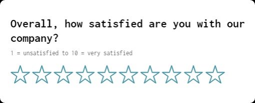 employee satisfaction survey rating scale.