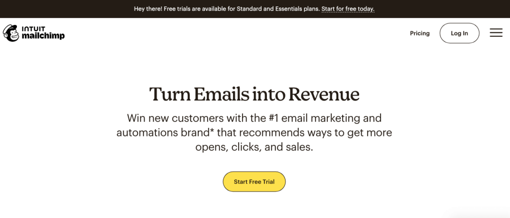 free trial mailchimp.