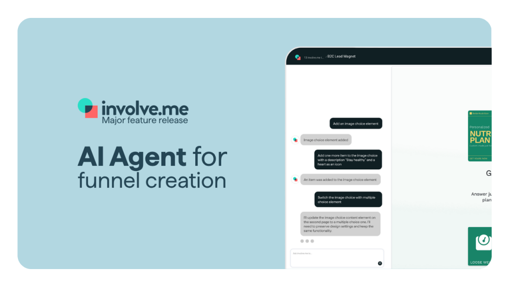 involve.me AI Agent blog cover.
