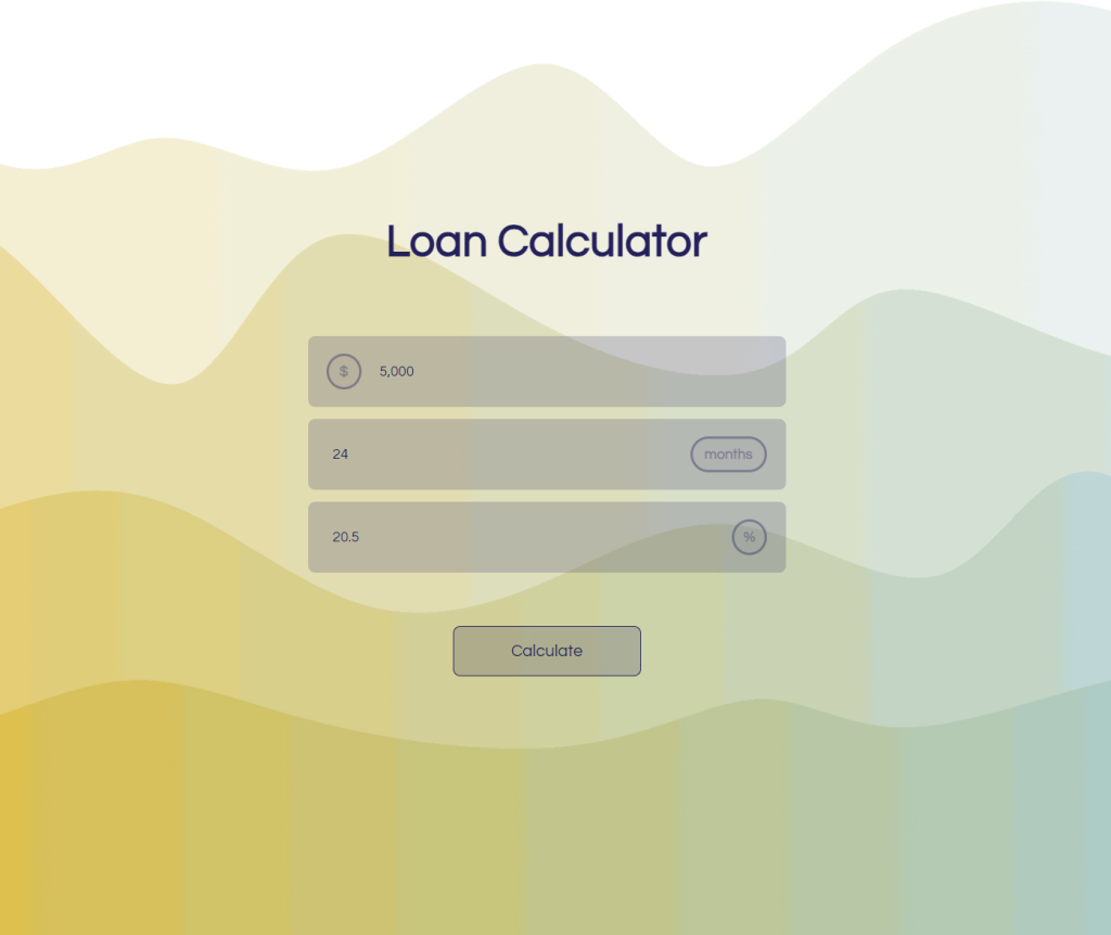 loan calculator.