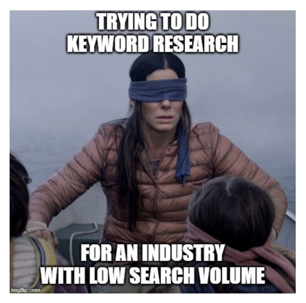keyword research meme.