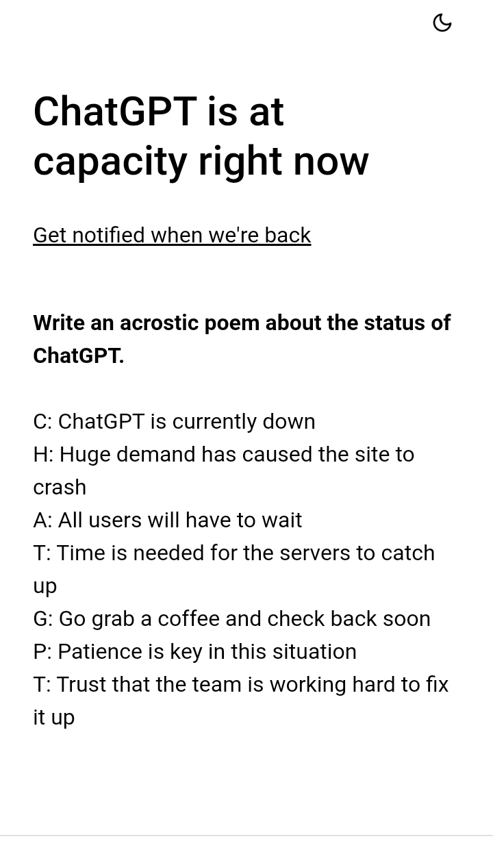 chatGTP acrostic poem.