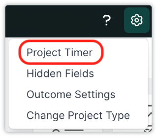 project timer element.