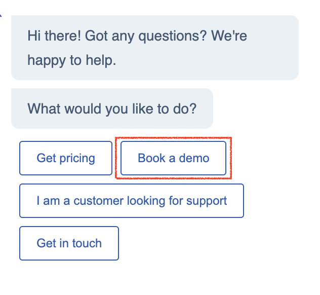 Book a demo in the live chat.