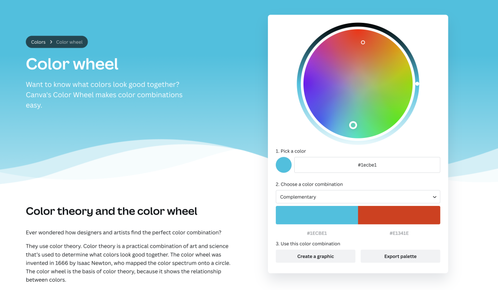 Color Wheel by Canva.