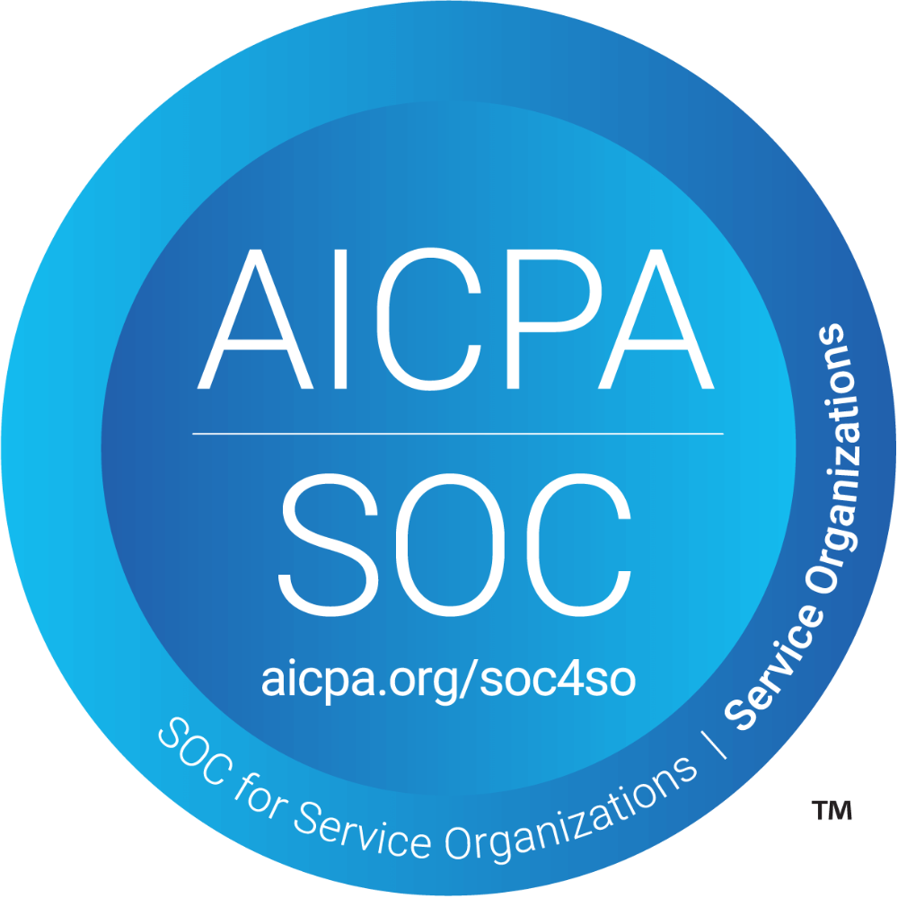 SOC 2 badge.