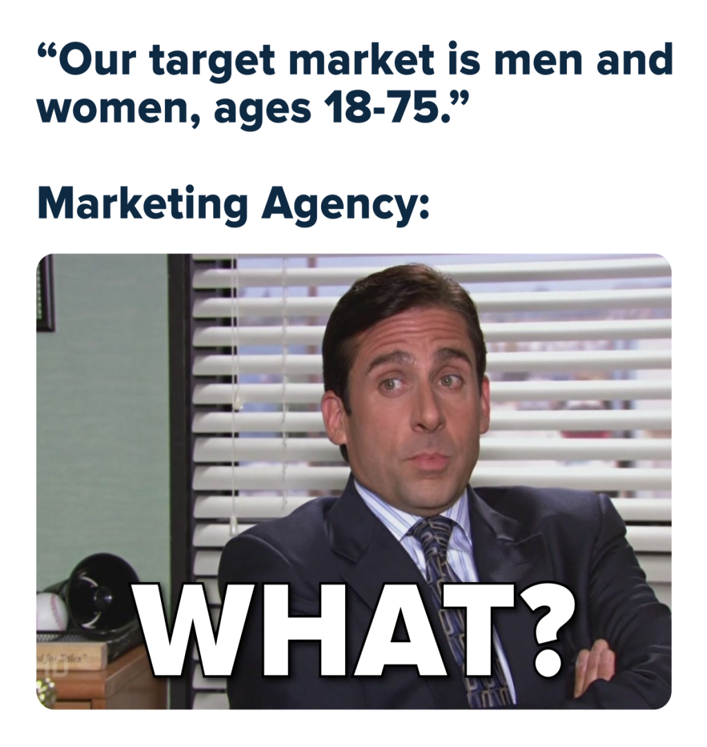 target market meme.