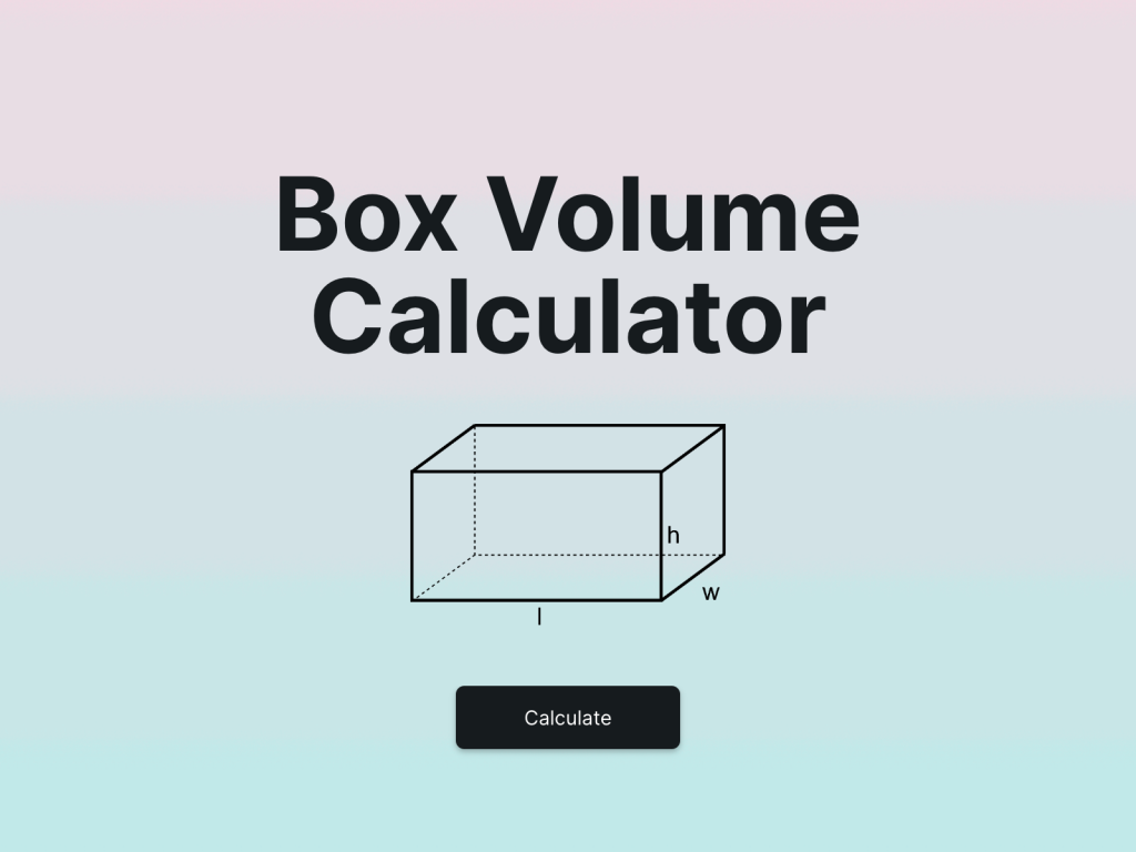 box volume calculator.