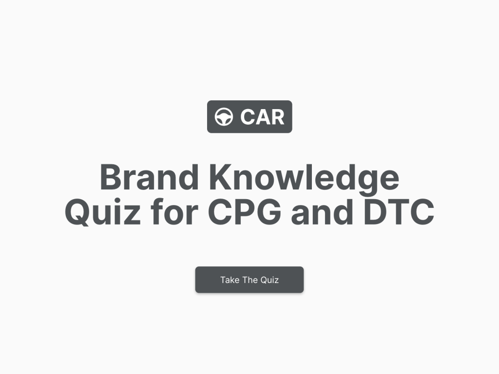 brand knowledge quiz.
