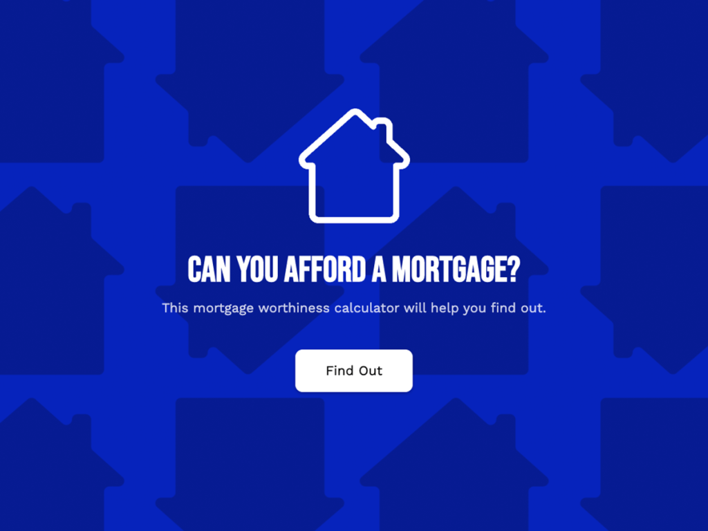 mortgage calculator template page.